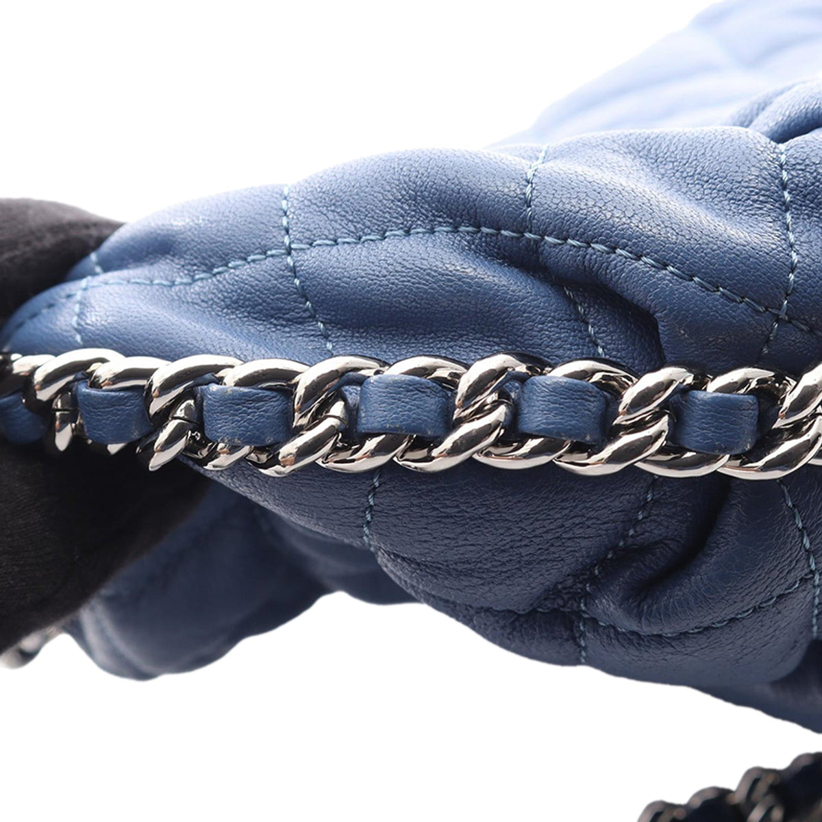 Chanel CC Chain Around Timeless Flap — Blue