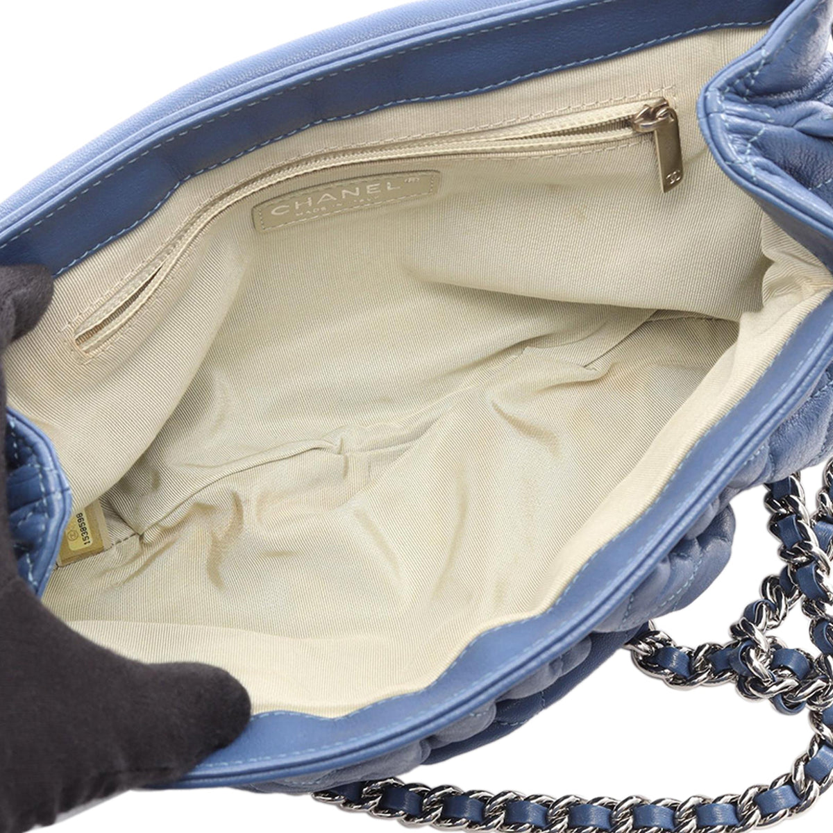 Chanel CC Chain Around Timeless Flap — Blue