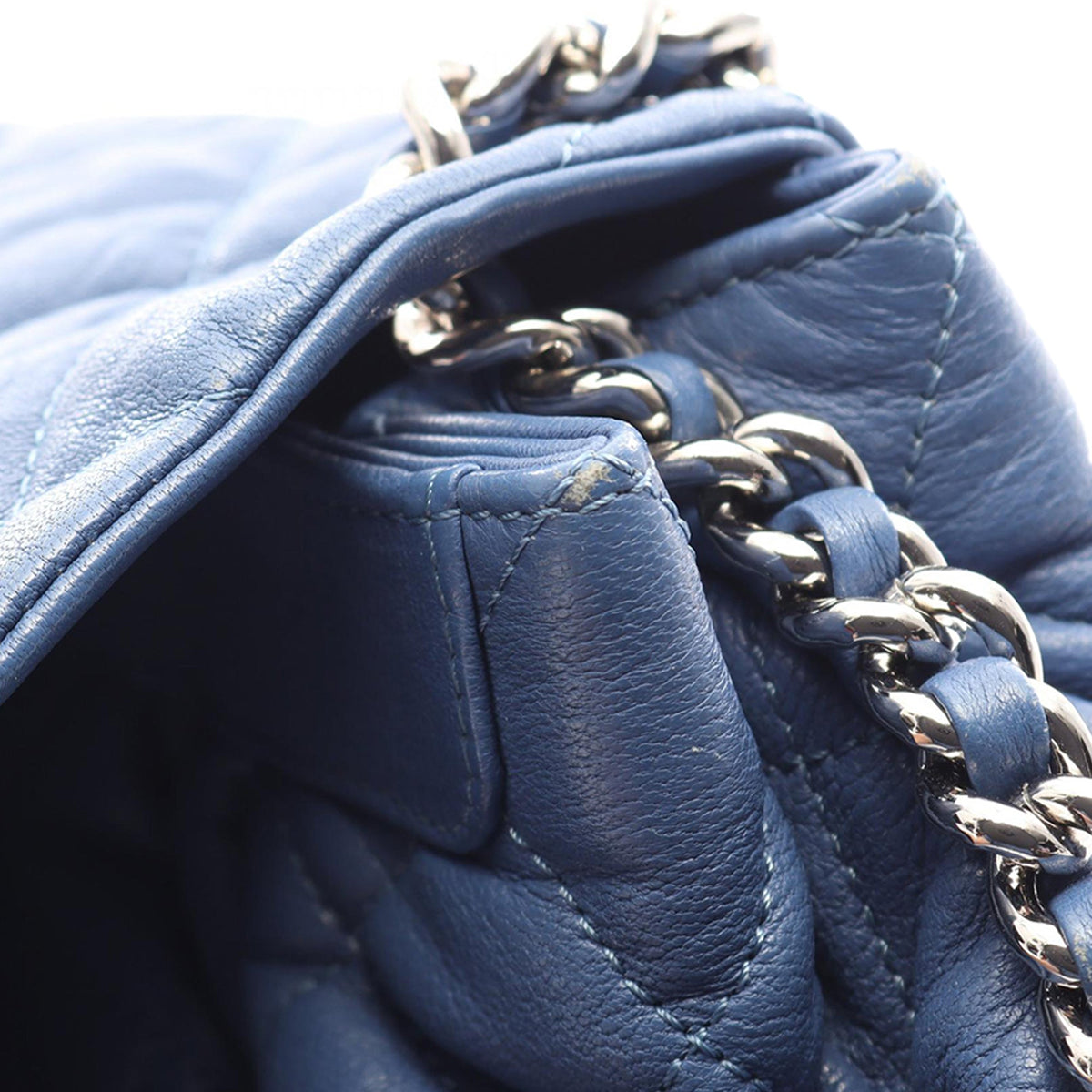 Chanel CC Chain Around Timeless Flap — Blue