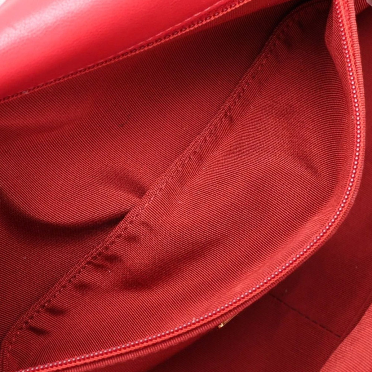 Chanel Large Lambskin 19 Flap — Red