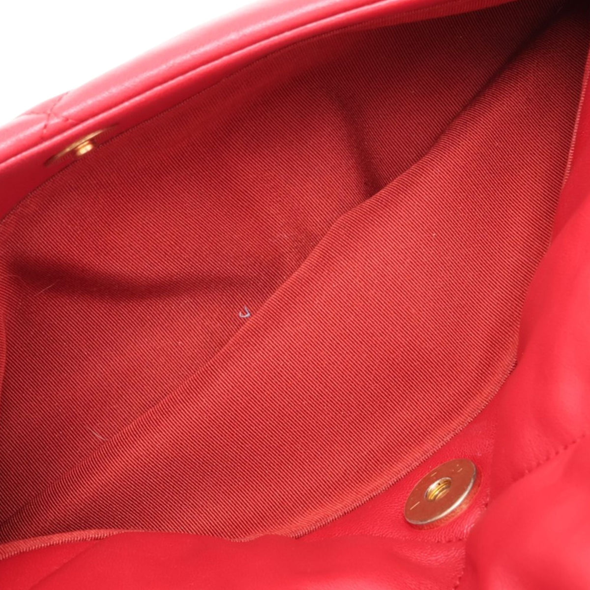 Chanel Large Lambskin 19 Flap — Red
