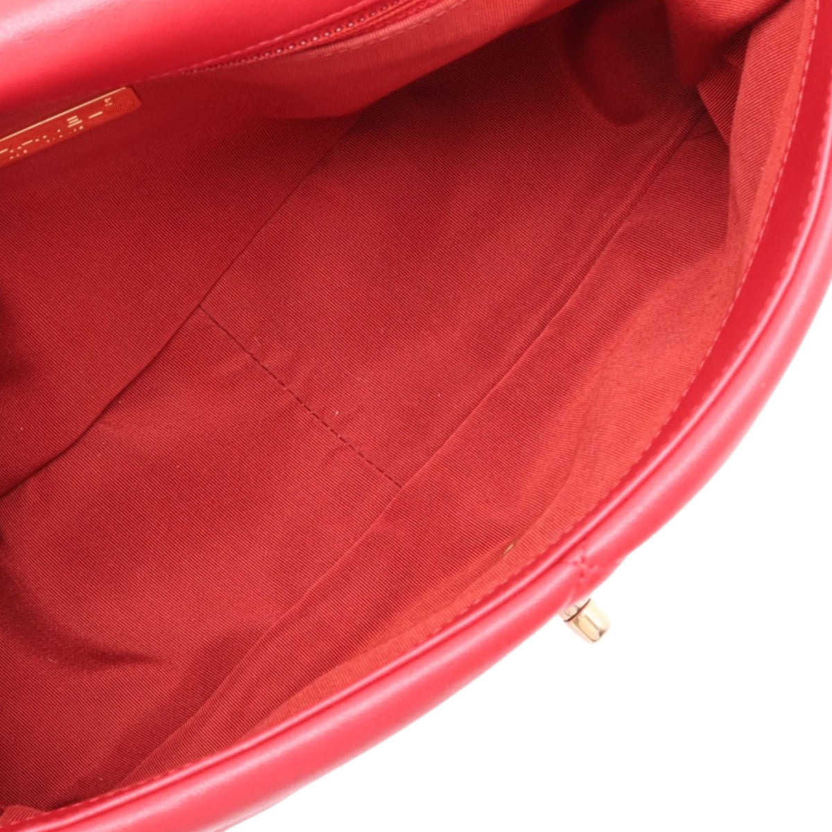 Chanel Large Lambskin 19 Flap — Red