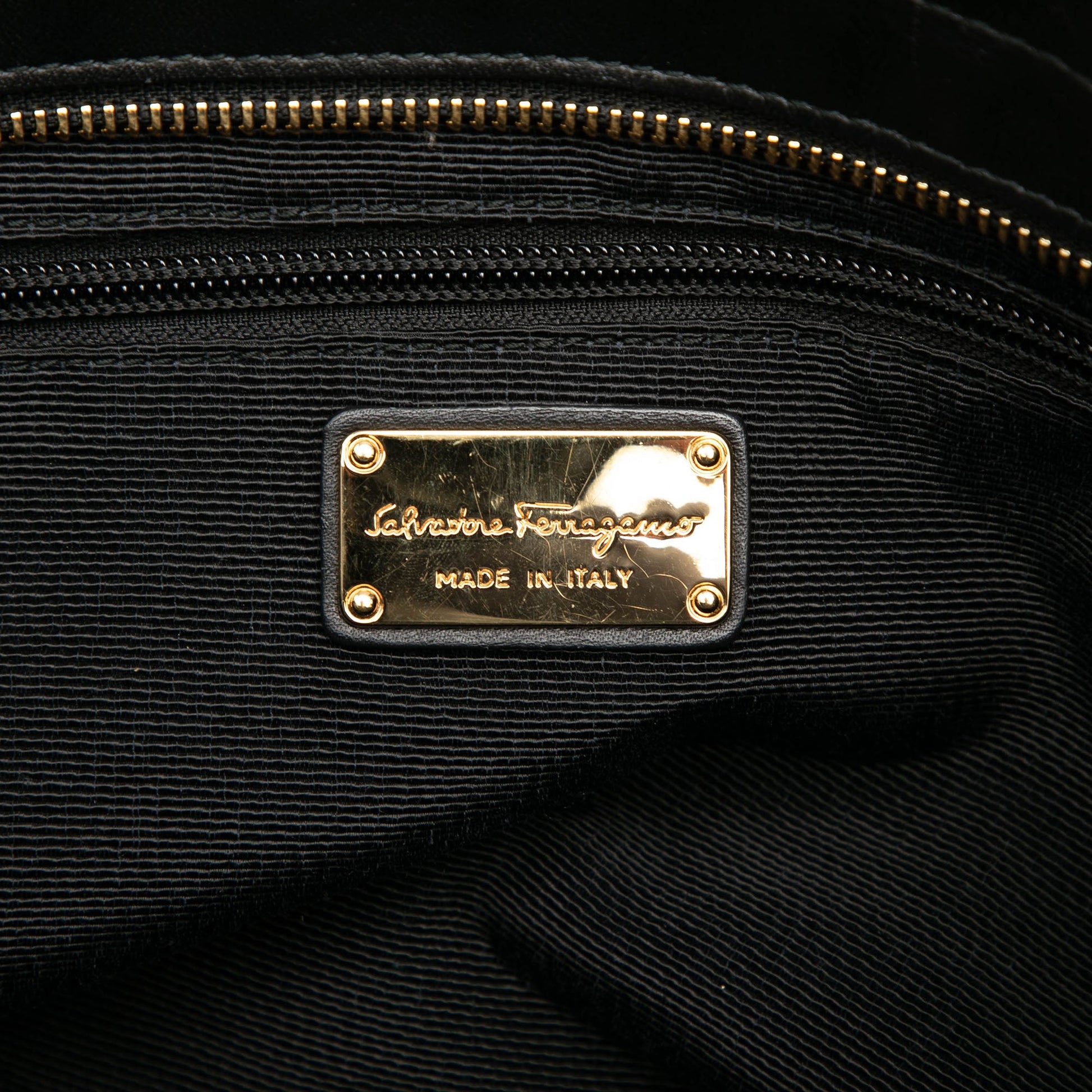 Ferragamo Nylon Leopard Print Gancini Tote