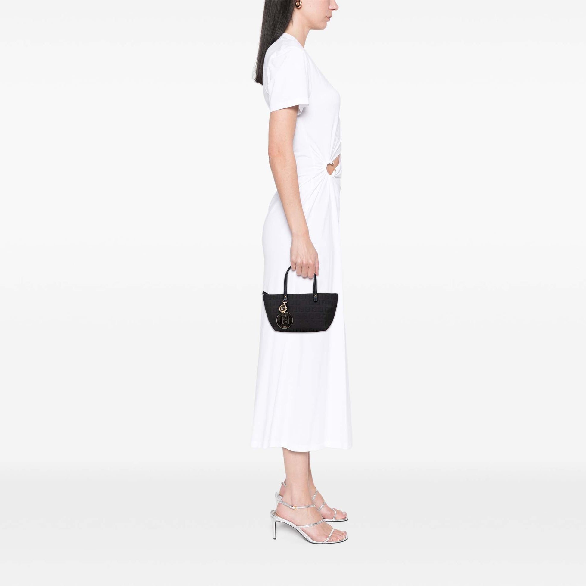 Fendi Mini Zucchino Canvas Handbag