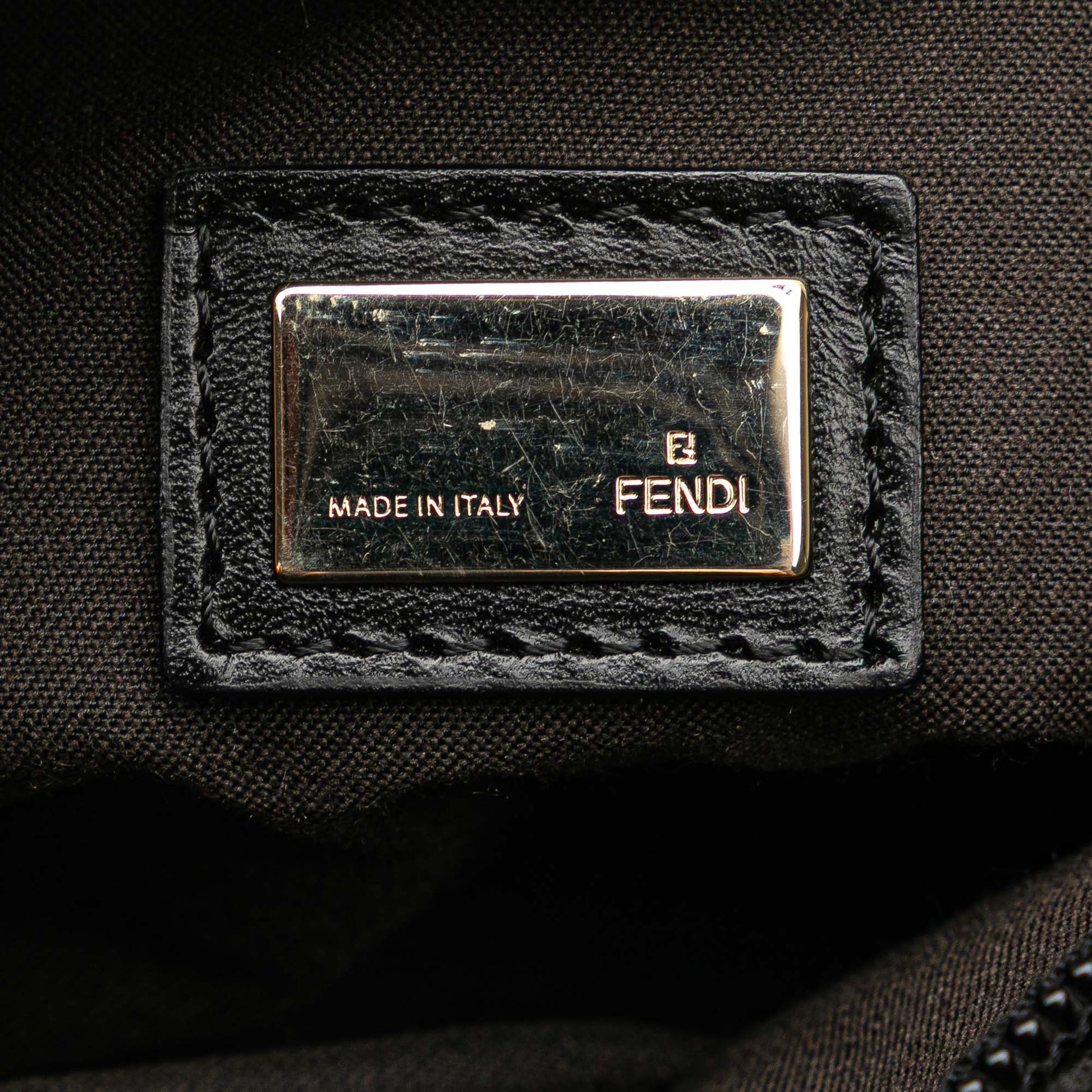 Fendi Mini Zucchino Canvas Handbag