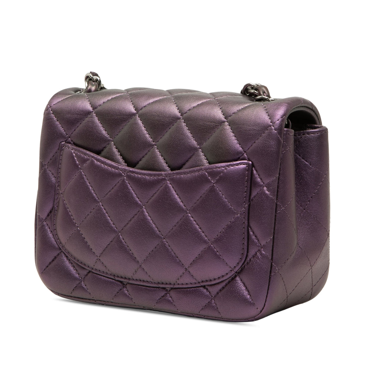 Chanel Mini Square Classic Iridescent Lambskin Single Flap