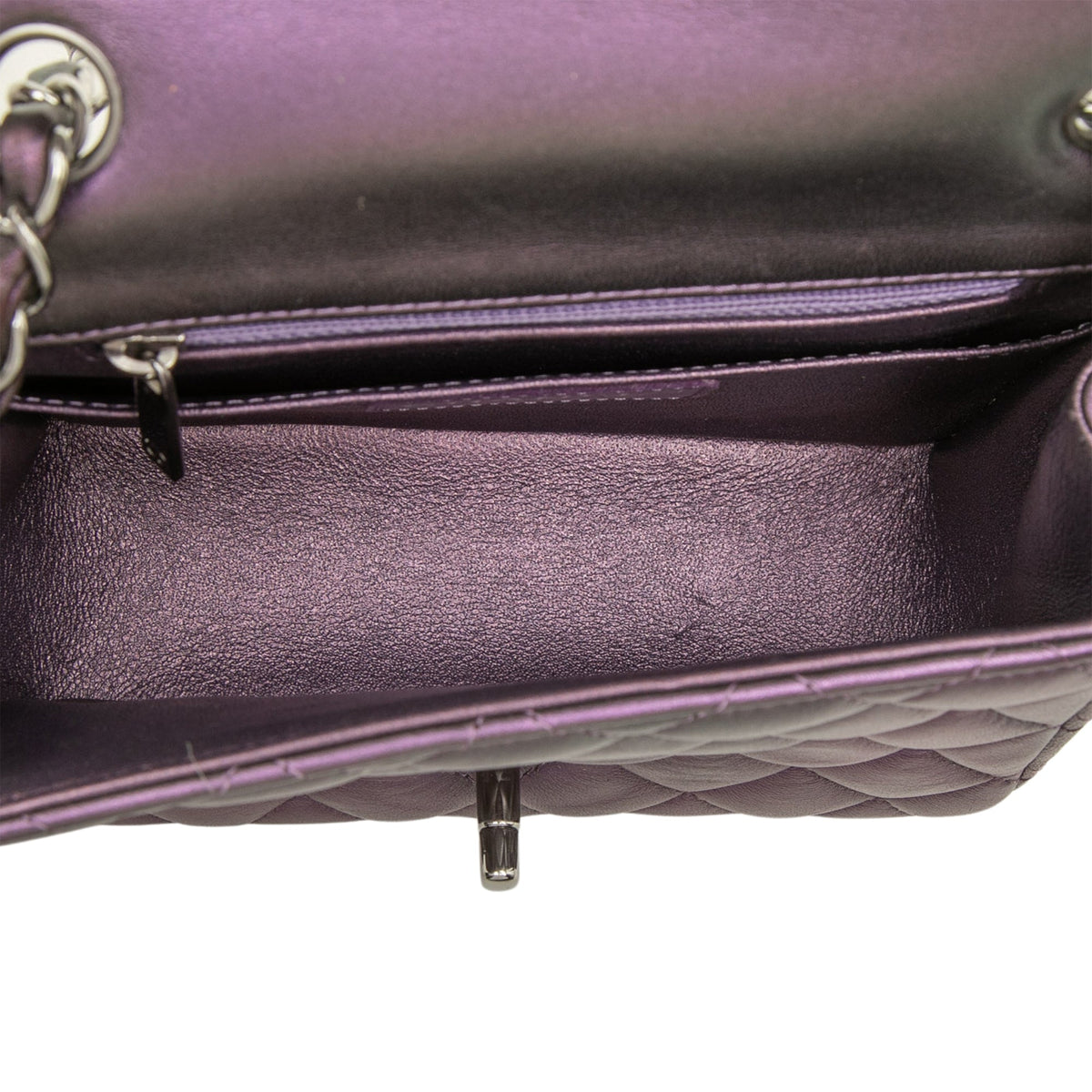 Chanel Mini Square Classic Iridescent Lambskin Single Flap