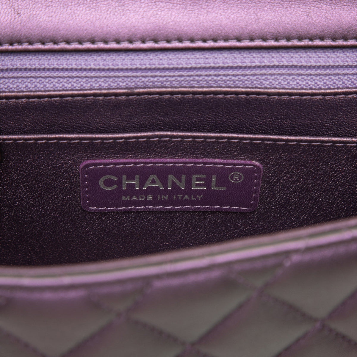 Chanel Mini Square Classic Iridescent Lambskin Single Flap