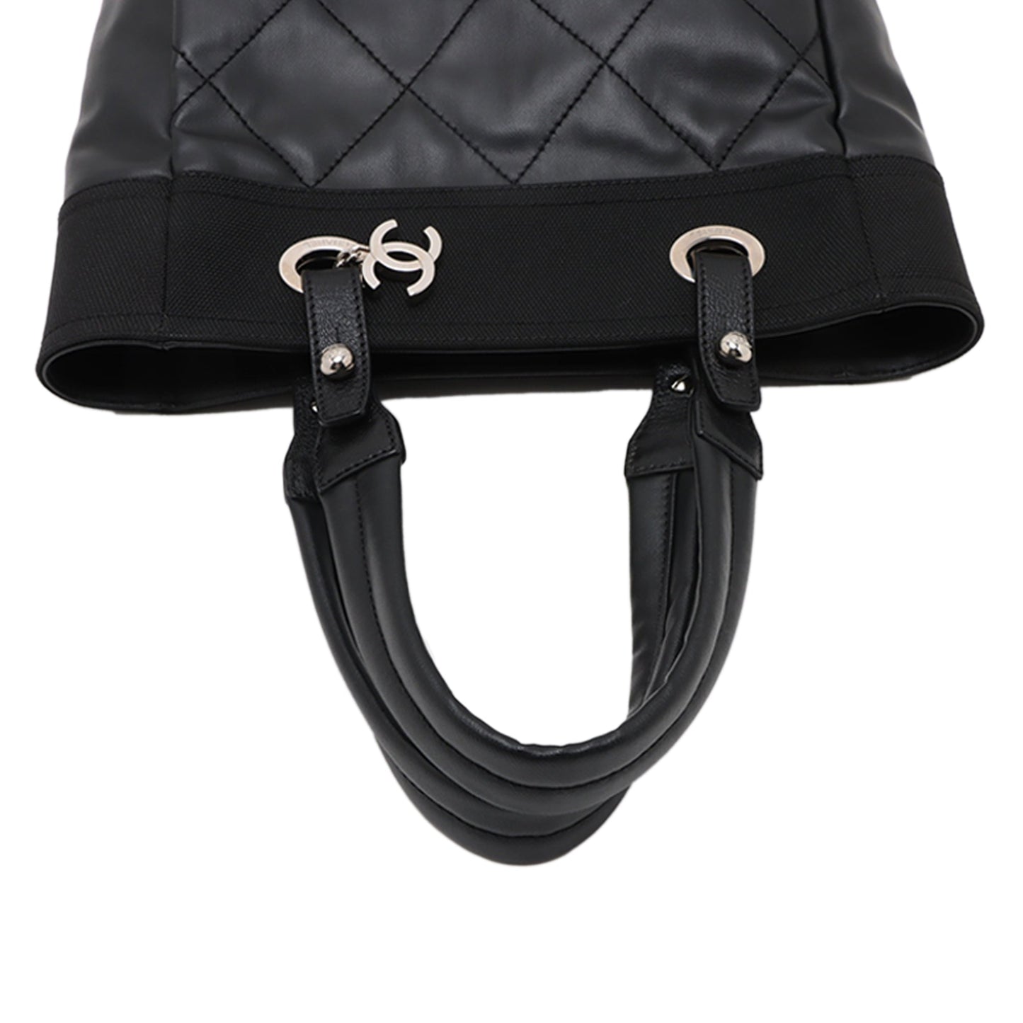 Chanel Small Quilted Coated Canvas Paris Biarritz Tote