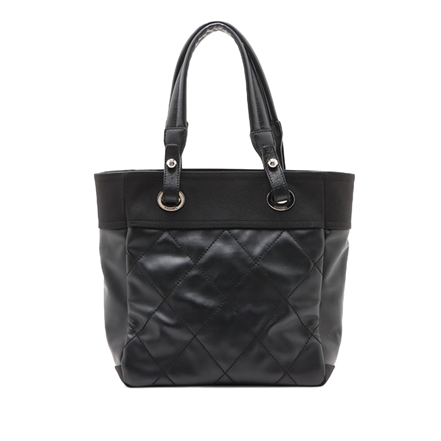 Chanel Small Quilted Coated Canvas Paris Biarritz Tote