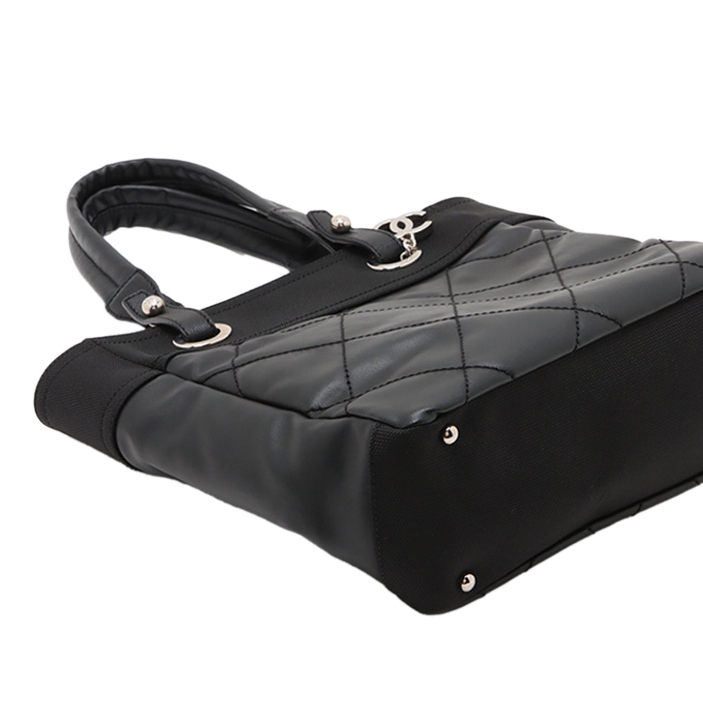 Chanel Small Quilted Coated Canvas Paris Biarritz Tote