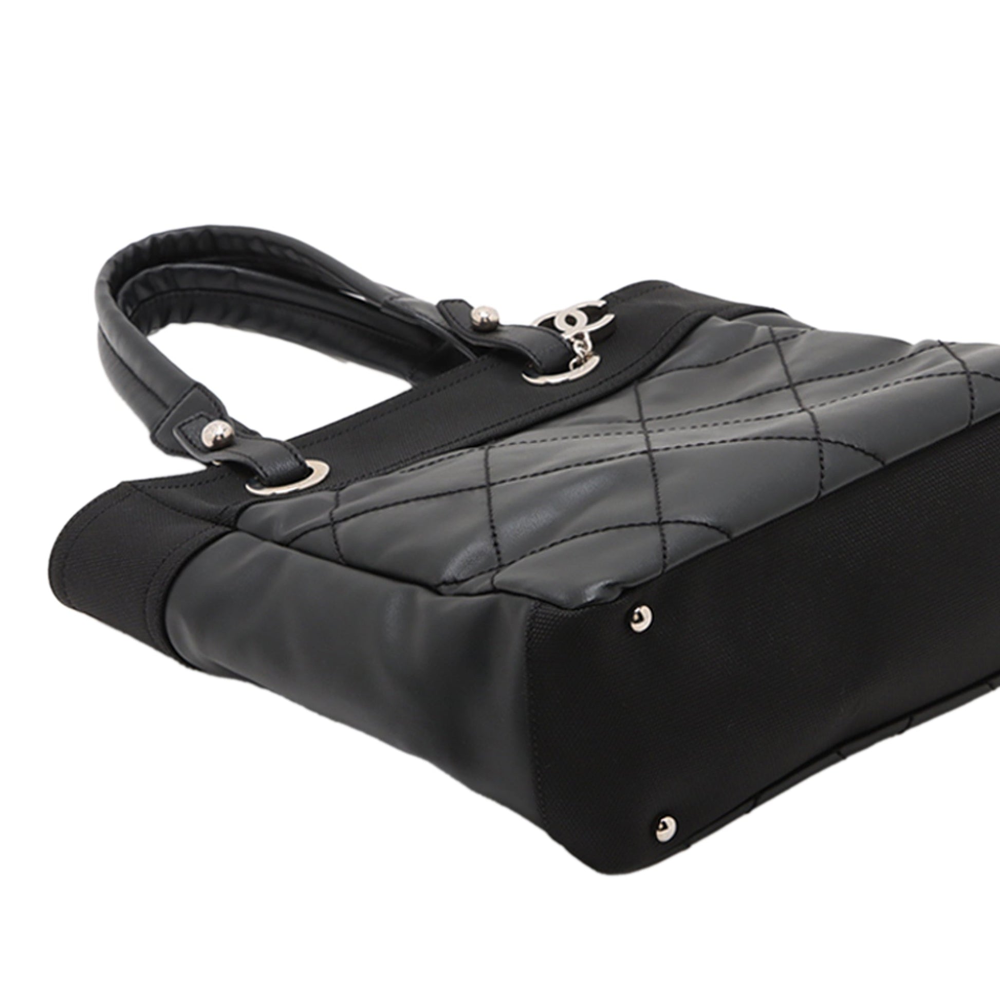 Chanel Small Quilted Coated Canvas Paris Biarritz Tote