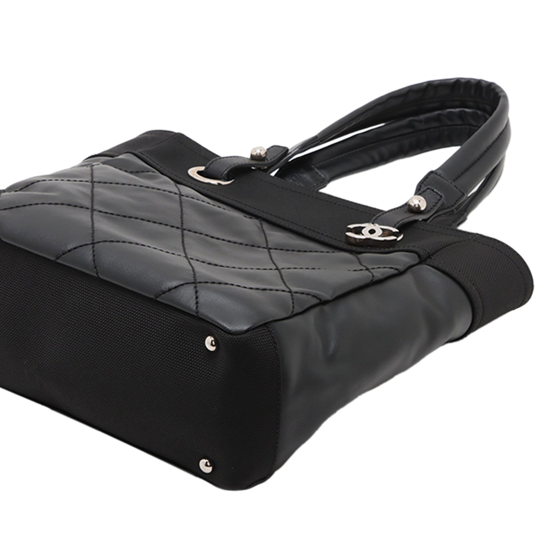 Chanel Small Quilted Coated Canvas Paris Biarritz Tote
