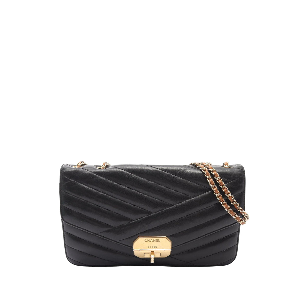 Chanel Medium Chevron Quilted Lambskin Gabrielle Flap