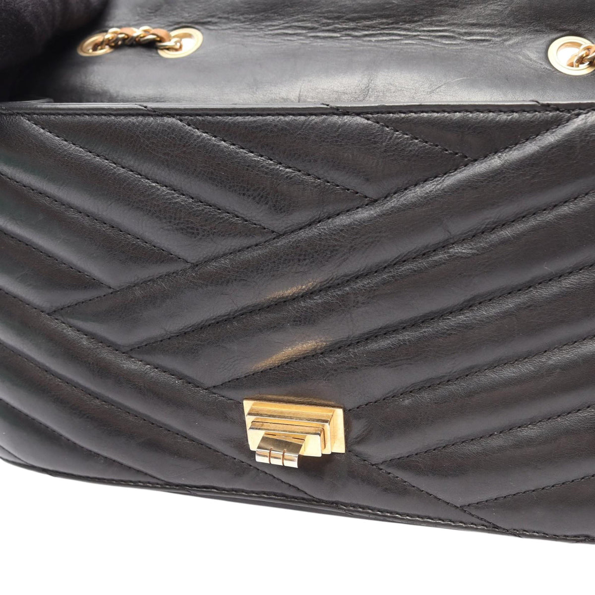 Chanel Medium Chevron Quilted Lambskin Gabrielle Flap