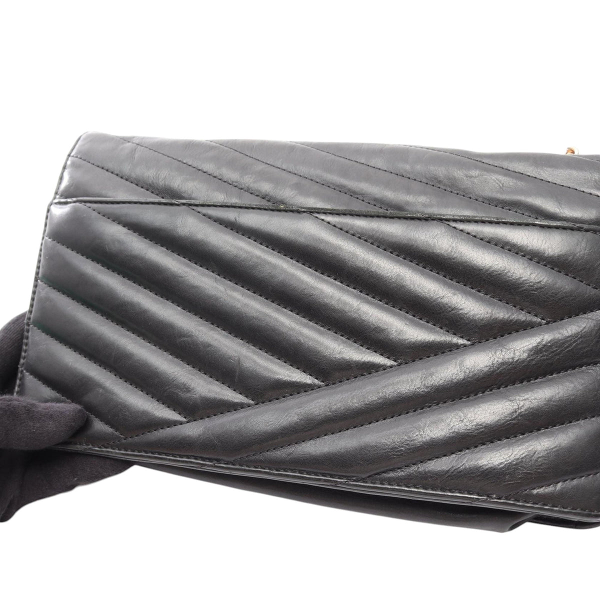 Chanel Medium Chevron Quilted Lambskin Gabrielle Flap