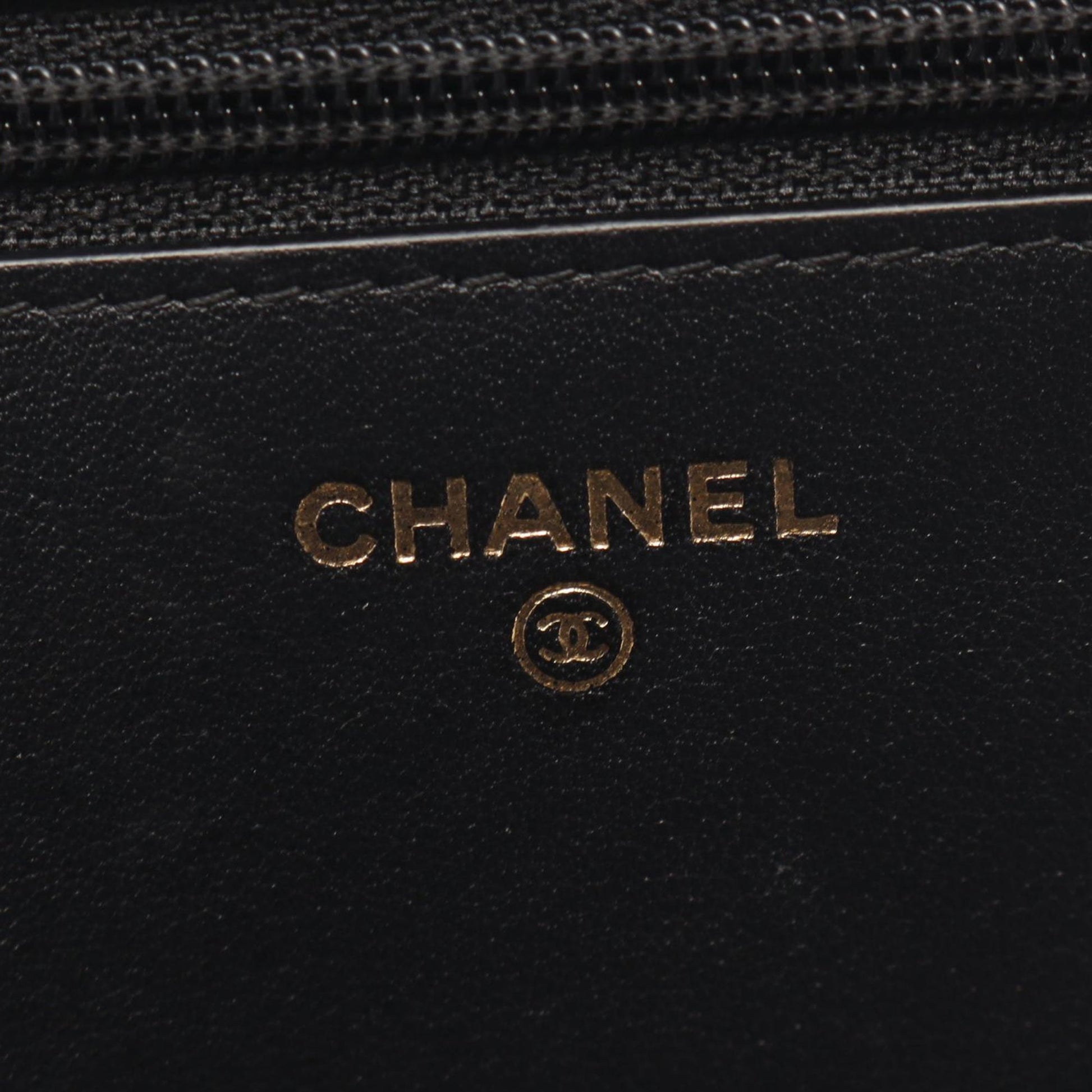 Chanel Bicolor Calfskin and Goatskin Boy Wallet On Chain