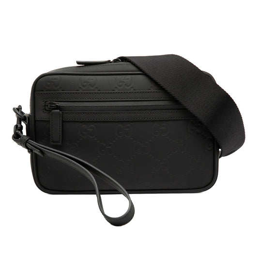 Gucci GG Rubber Effect Leather Crossbody