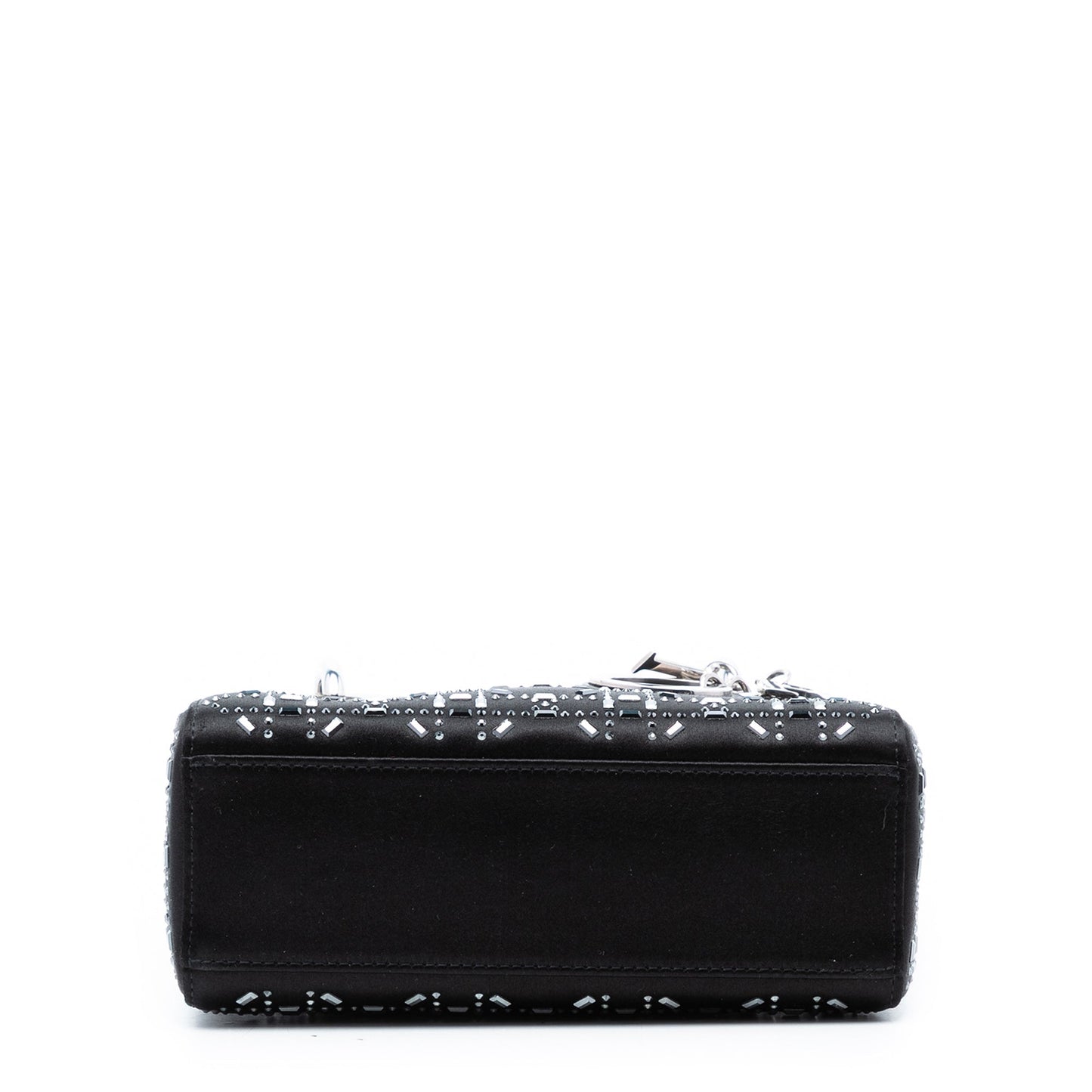 Dior Mini Satin Cannage Strass Crystal Embellished Lady Dior