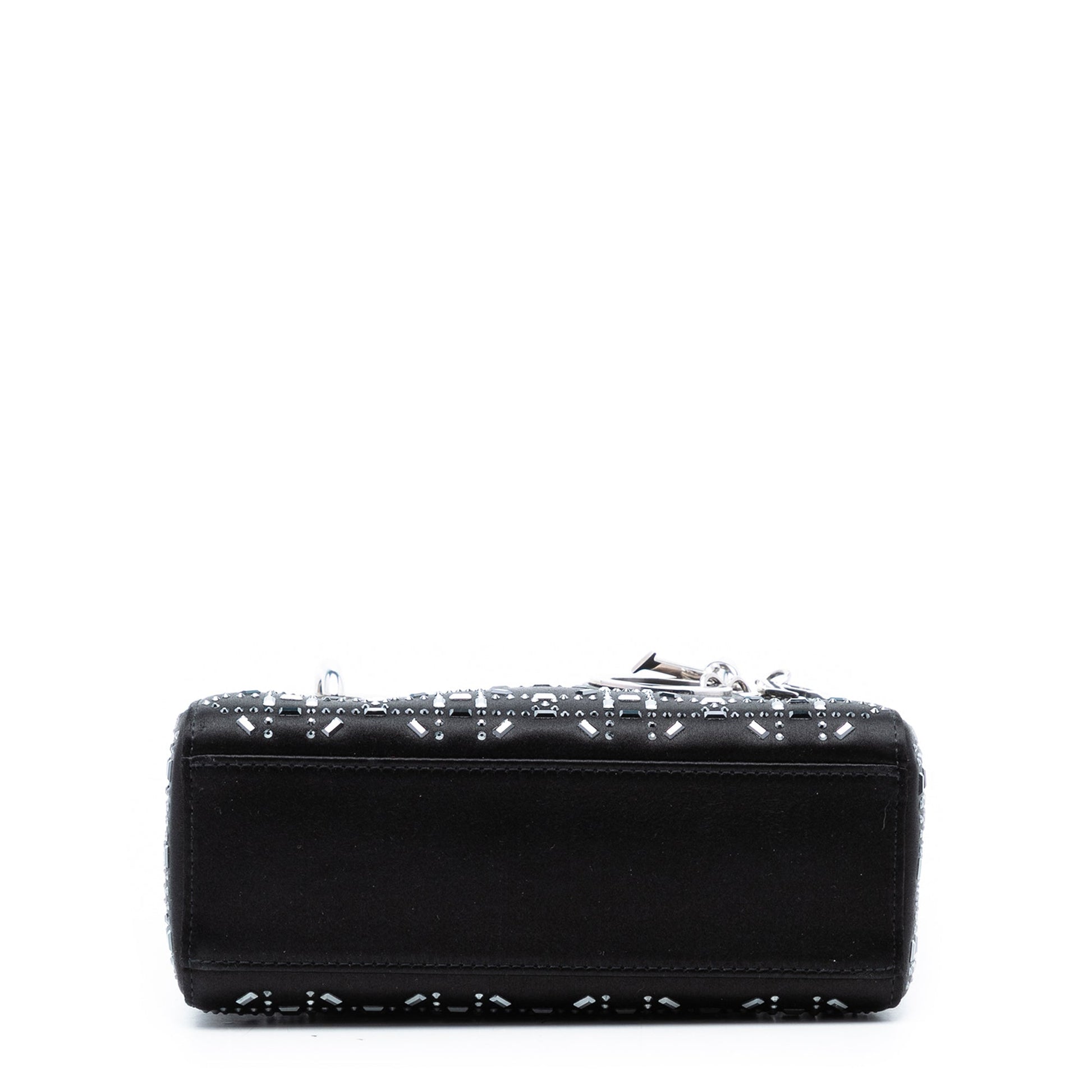 Dior Mini Satin Cannage Strass Crystal Embellished Lady Dior