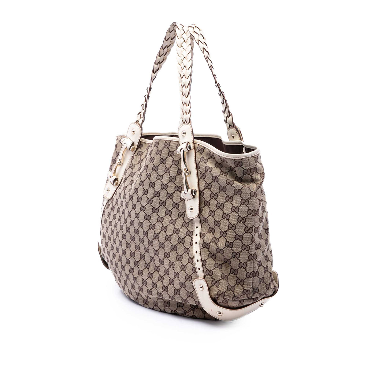 Gucci GG Canvas Horsebit Pelham Shoulder Bag
