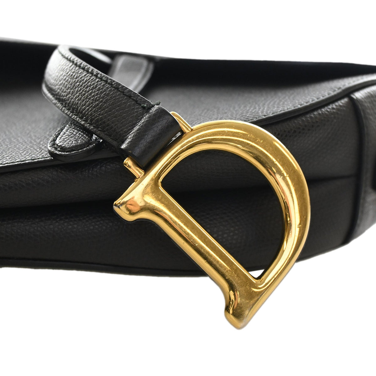 Dior Grained Calfskin Saddle Bag
