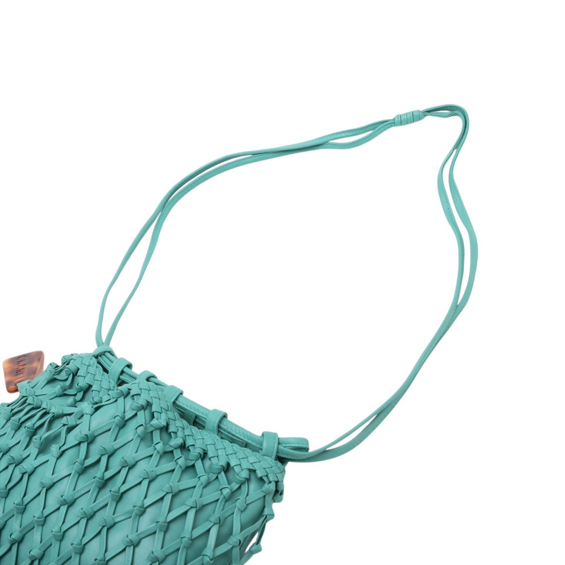 Chanel Woven Lambskin Drawstring Pouch