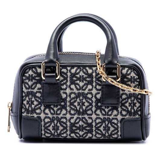 LOEWE Nano Anagram Canvas Amazona Satchel