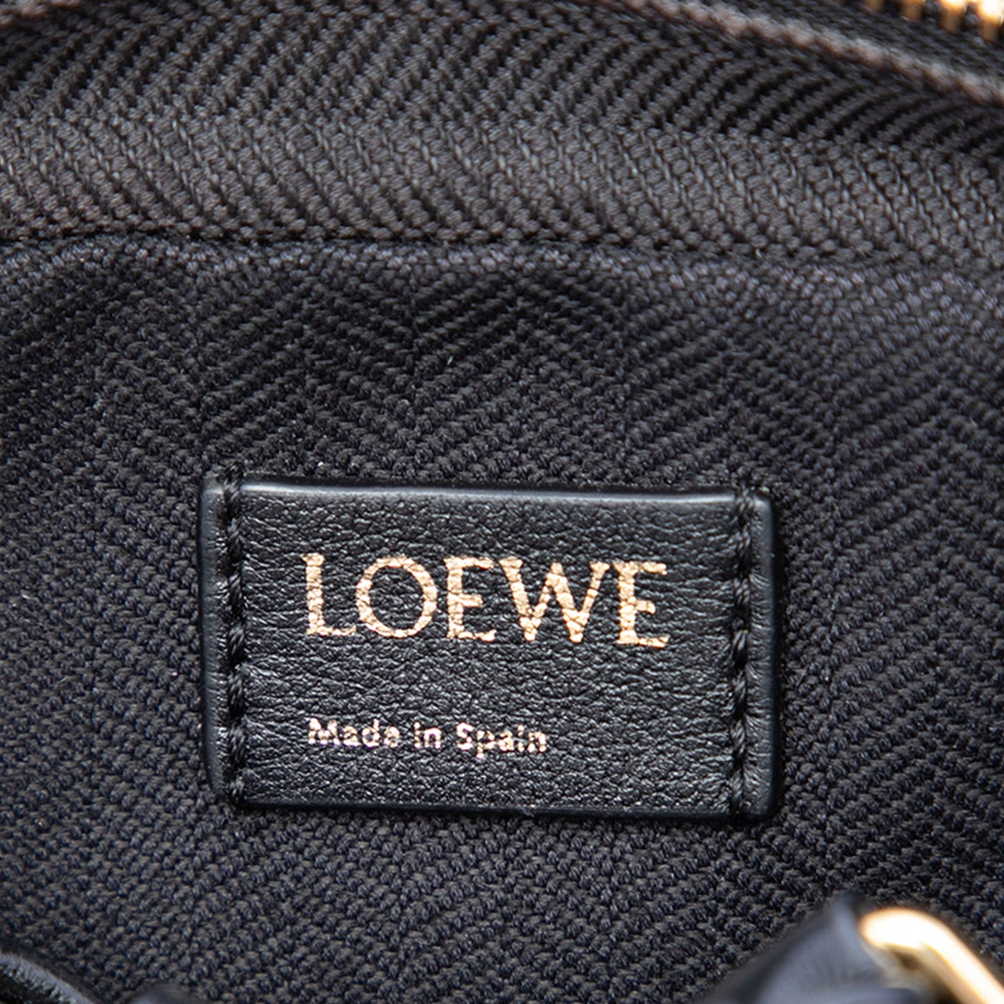 LOEWE Nano Anagram Canvas Amazona Satchel