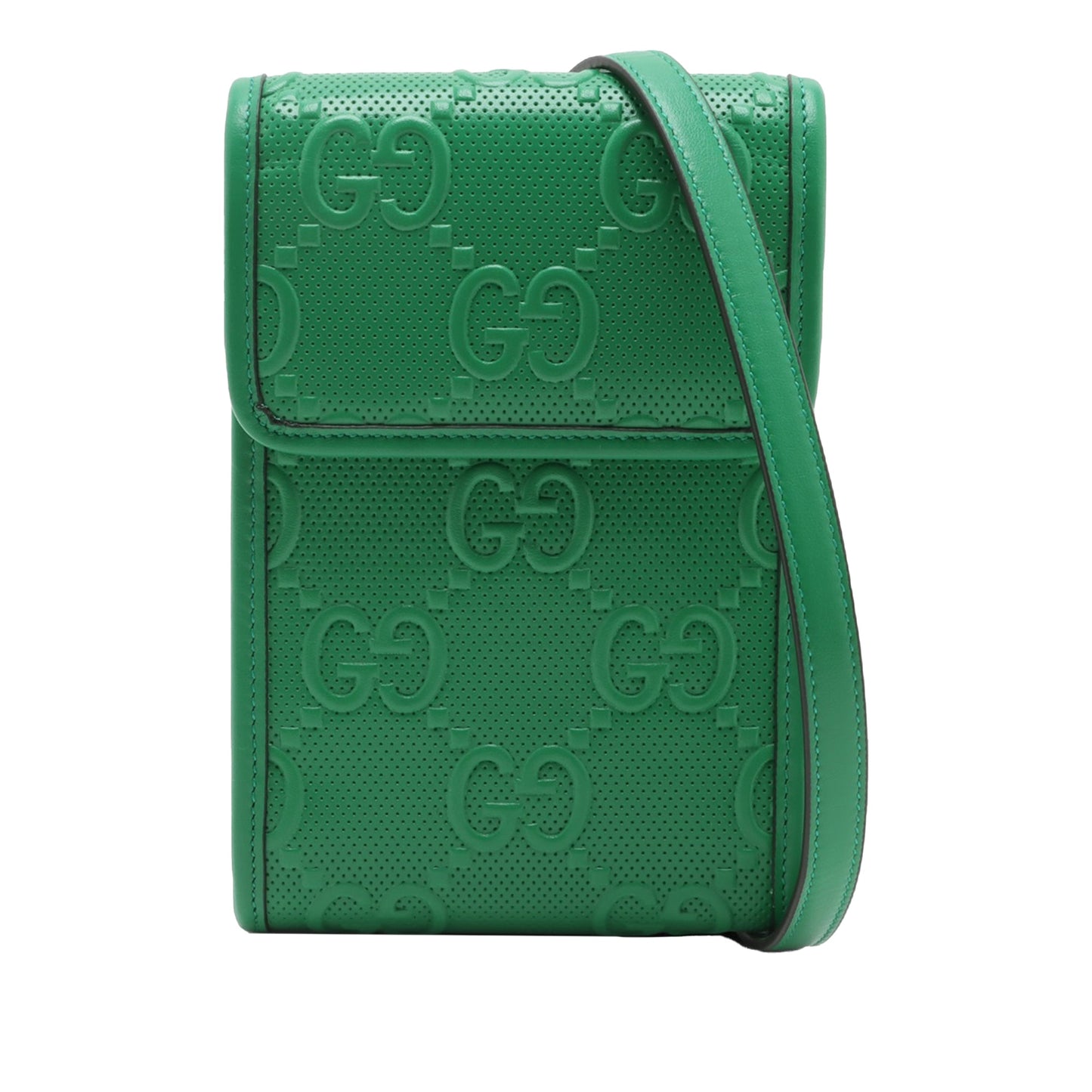 Gucci GG Embossed Flap Crossbody