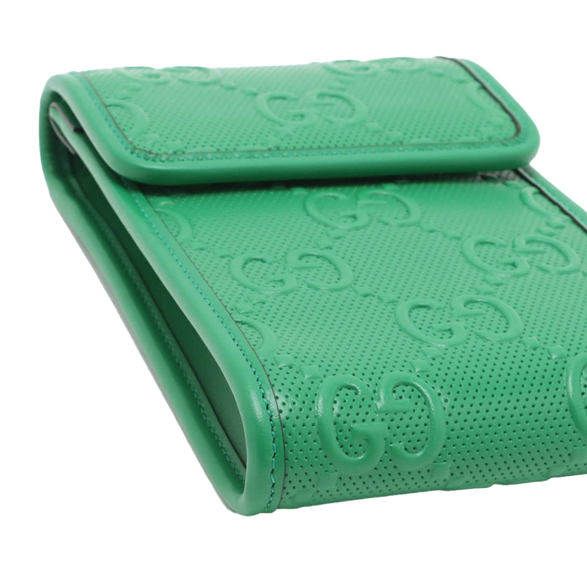 Gucci GG Embossed Flap Crossbody