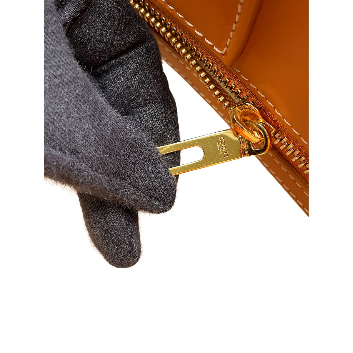 Celine Large Canvas Vertical Cabas Tote — Brown