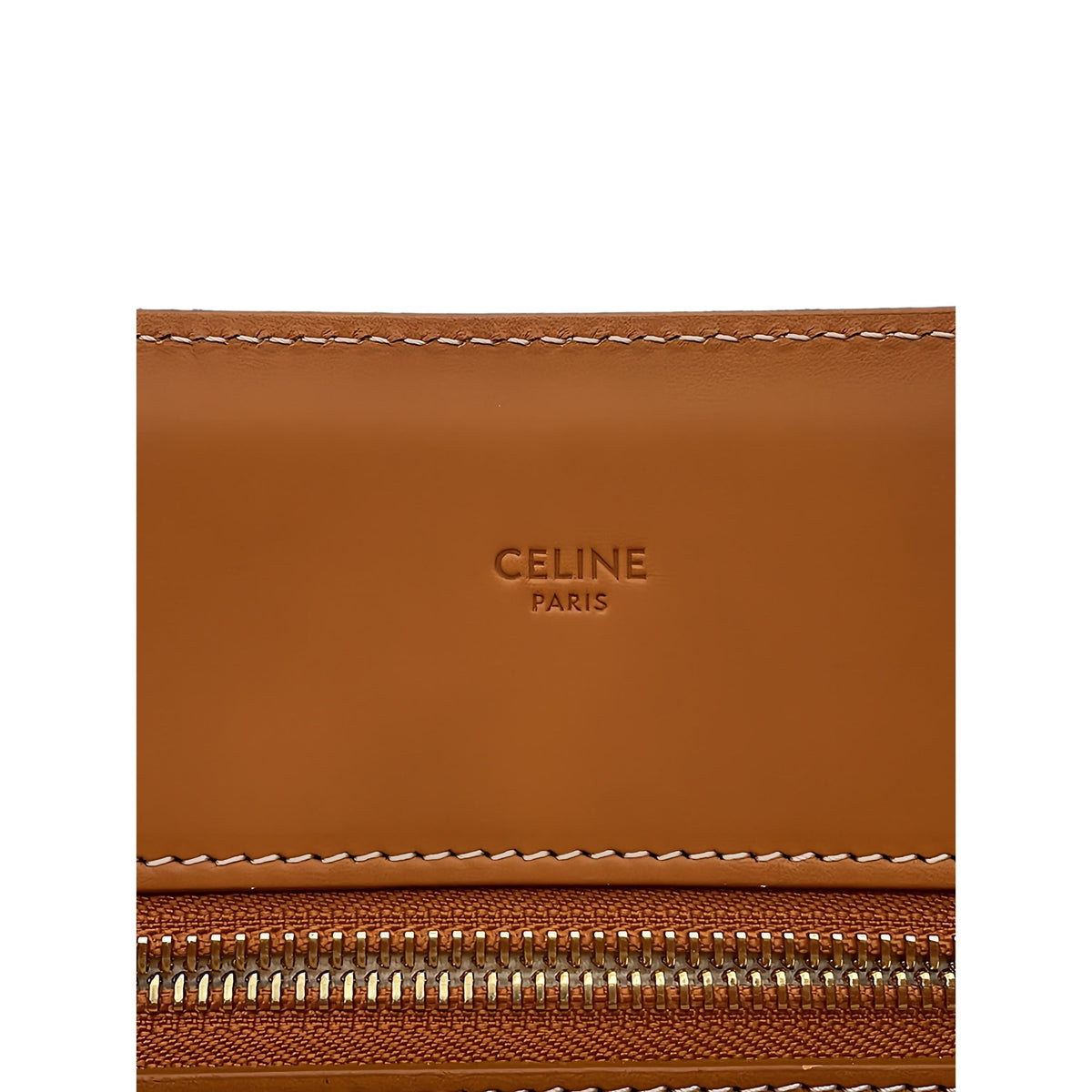 Celine Large Canvas Vertical Cabas Tote — Brown