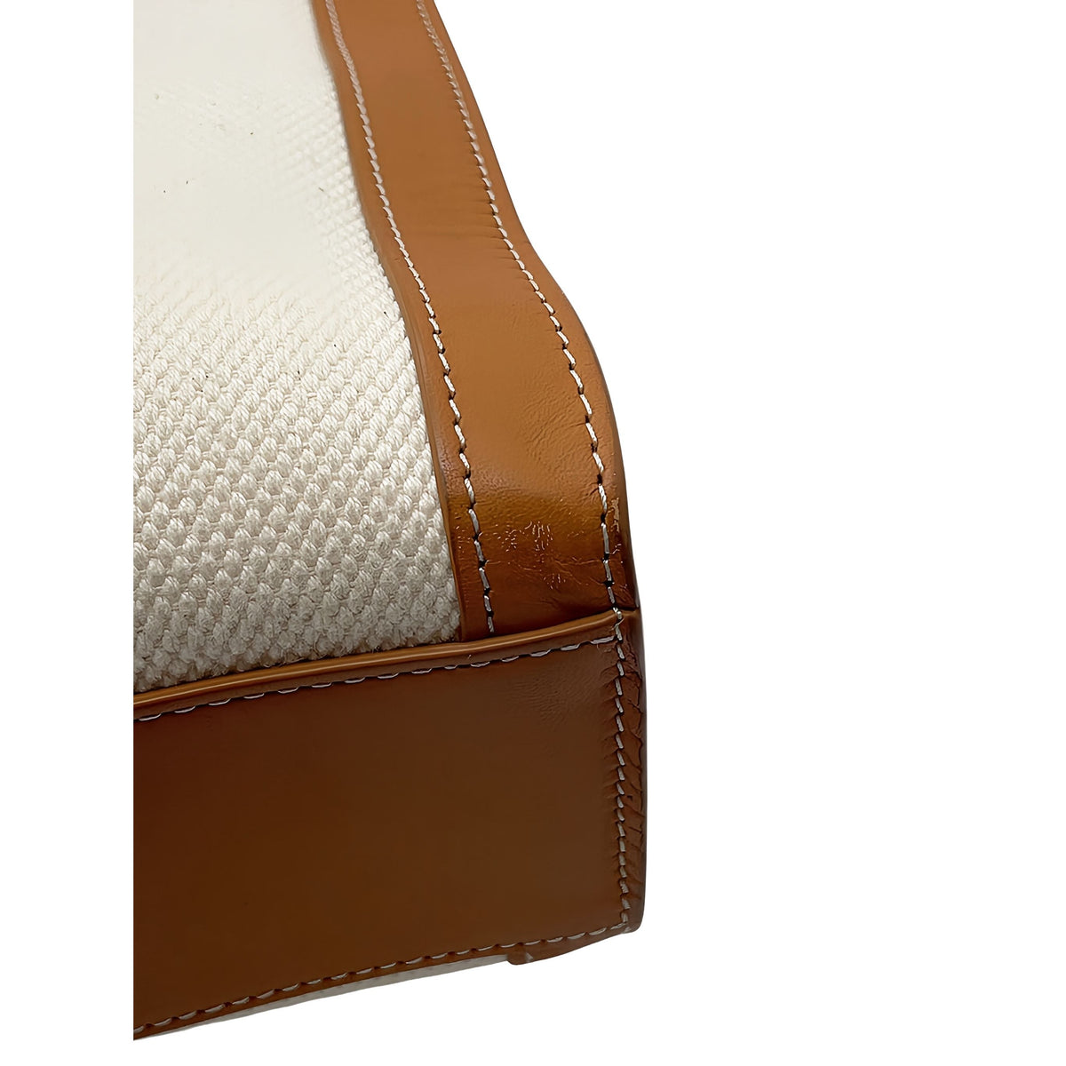 Celine Large Canvas Vertical Cabas Tote — Brown
