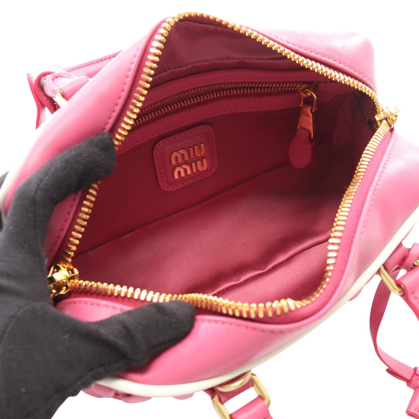 Miu Miu Matelasse Nappa Satchel
