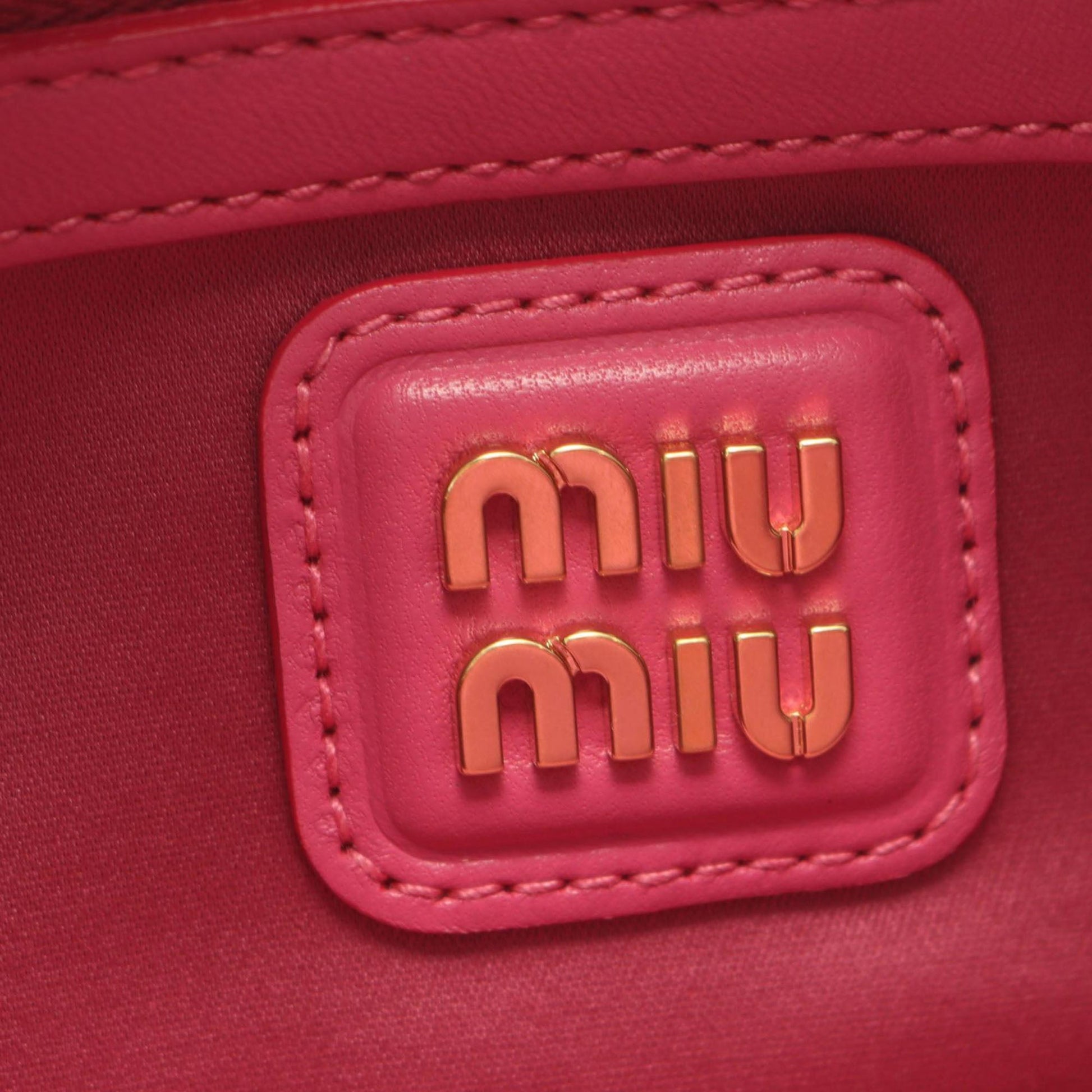 Miu Miu Matelasse Nappa Satchel
