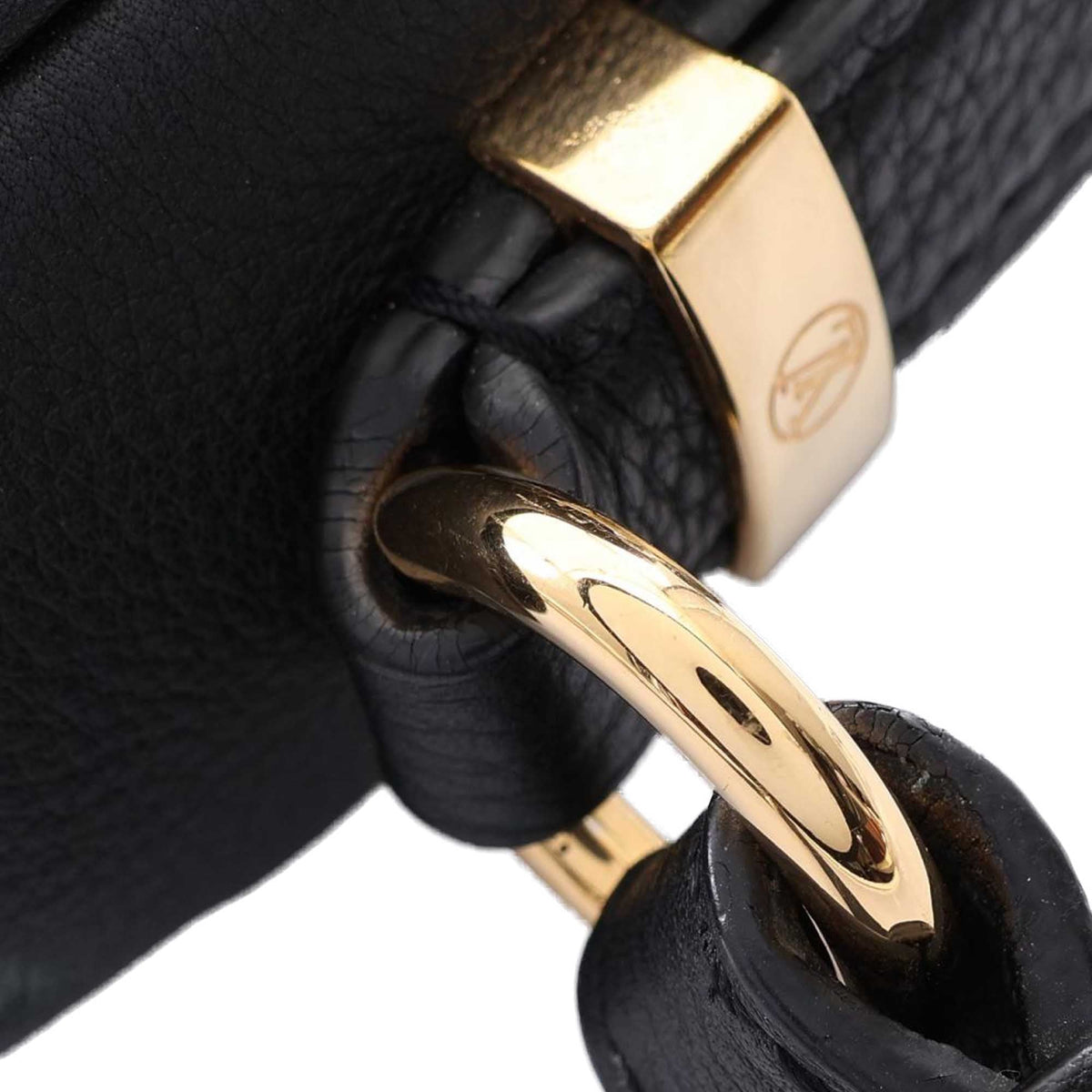 Louis Vuitton Calfskin LV Pont Neuf Soft MM — Black