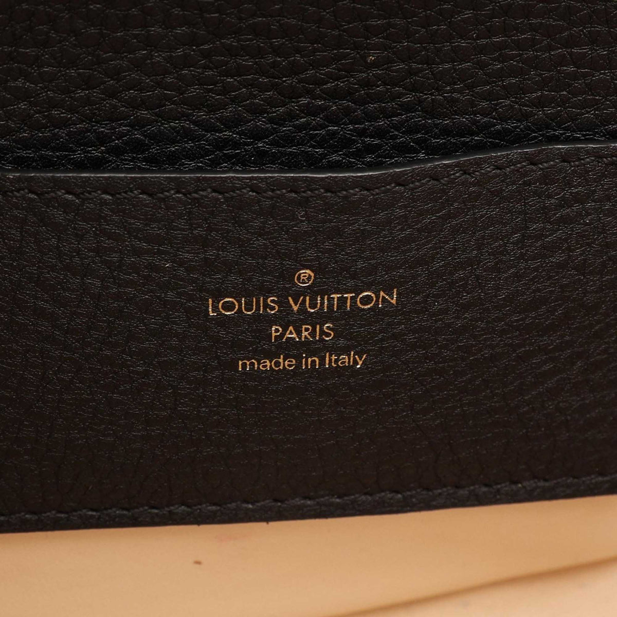 Louis Vuitton Calfskin LV Pont Neuf Soft MM — Black