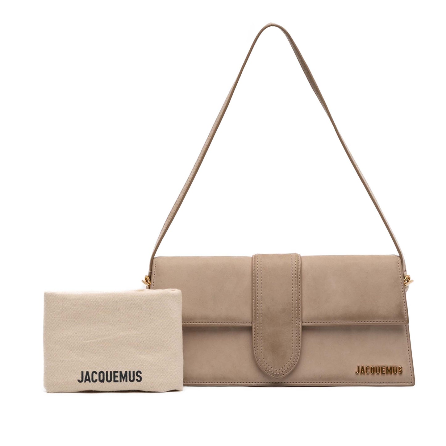 Jacquemus Suede Le Bambino Long Shoulder Bag