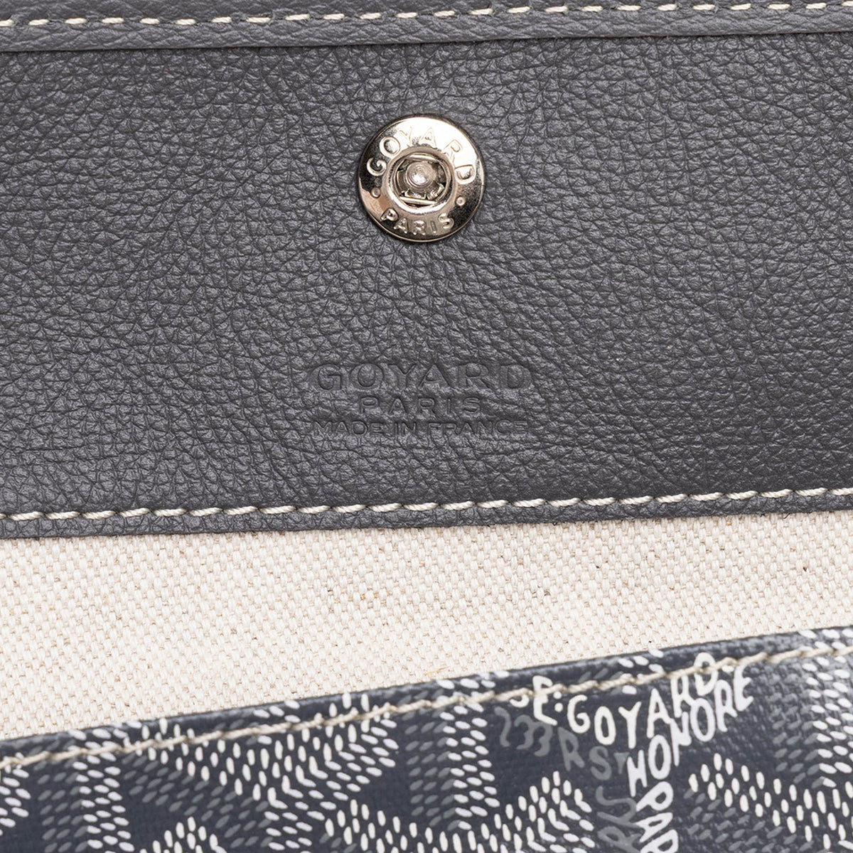 Goyard Goyardine Boheme Hobo — Gray