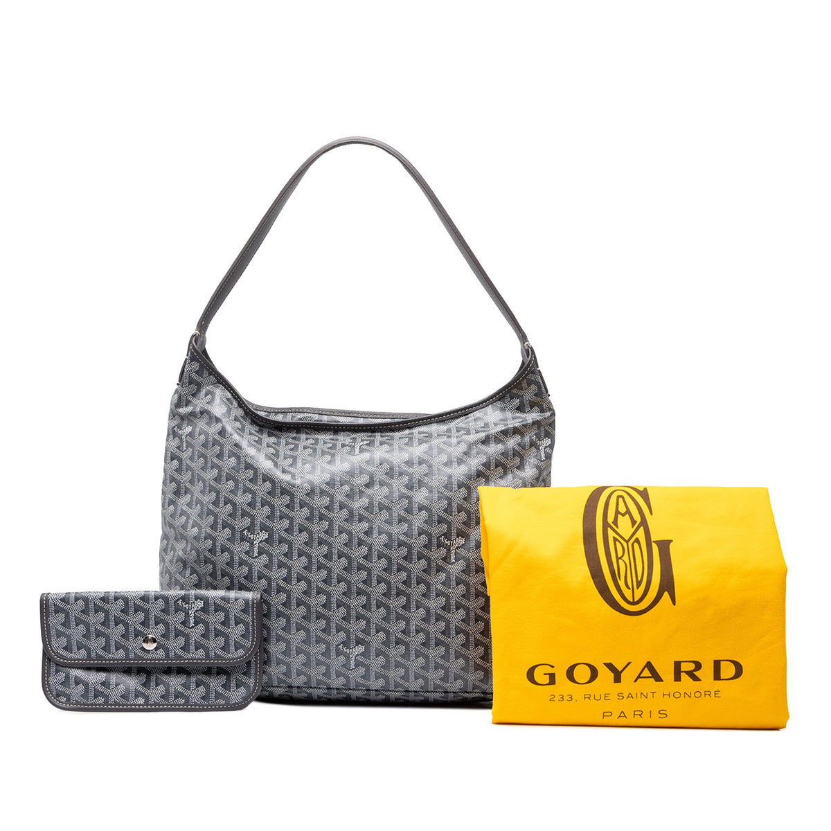 Goyard Goyardine Boheme Hobo — Gray