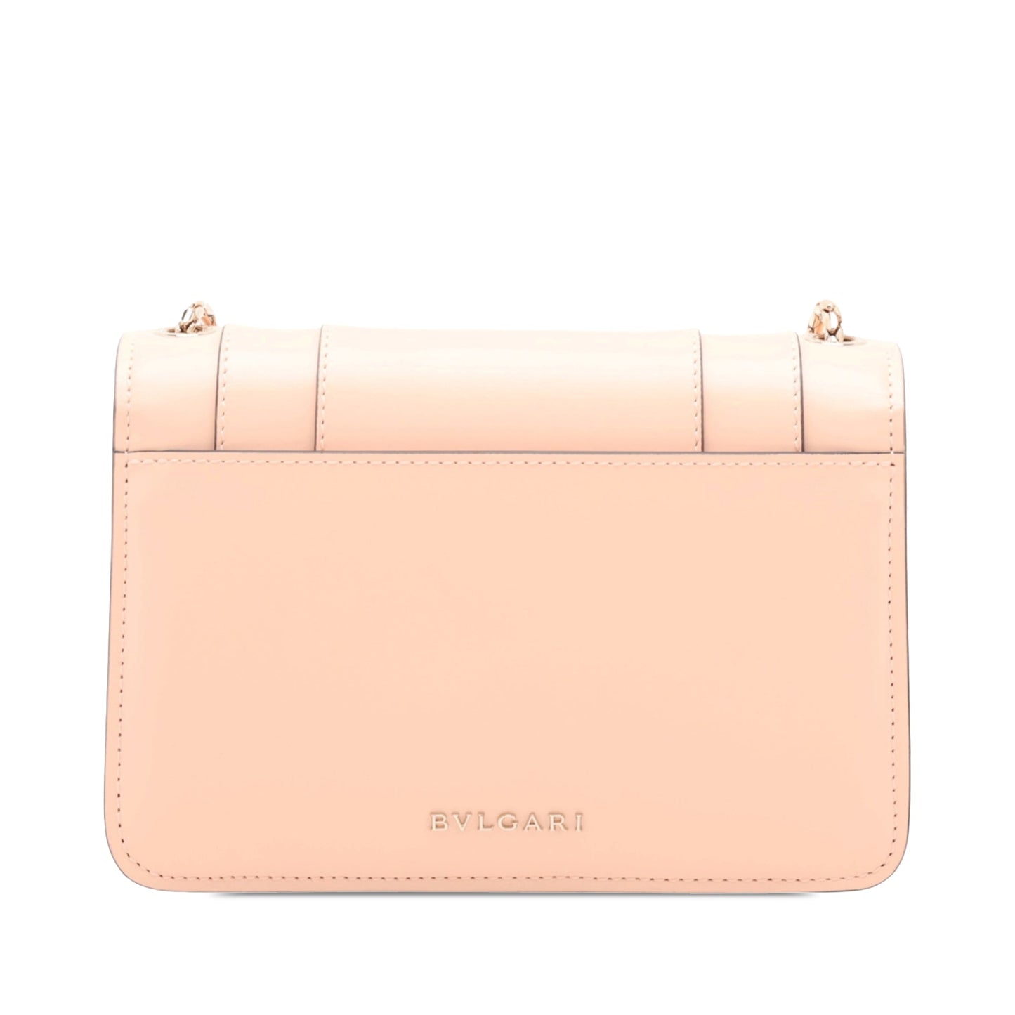 Bvlgari Small Leather Square Serpenti Forever Chain Crossbody