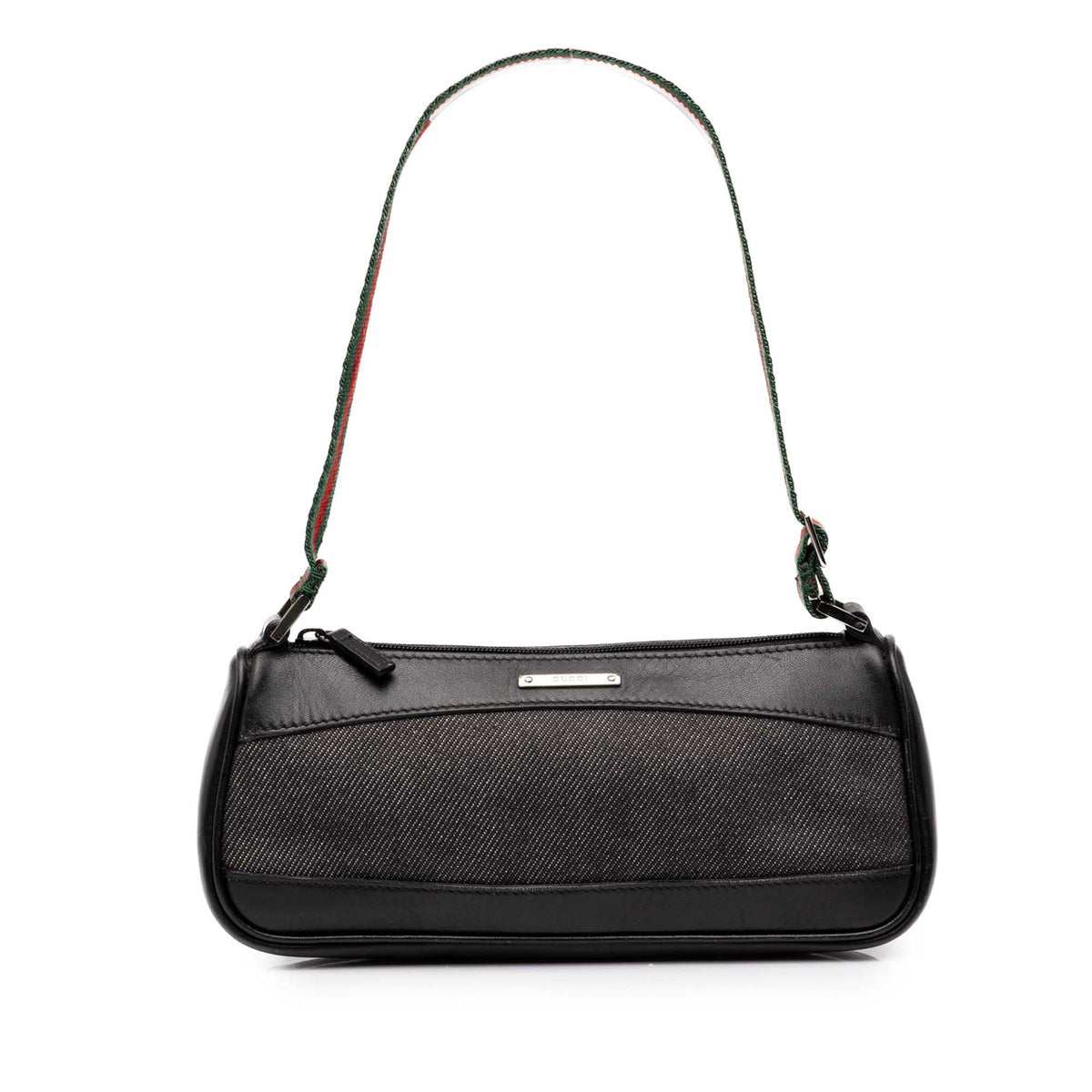 Gucci Denim Web Shoulder Bag
