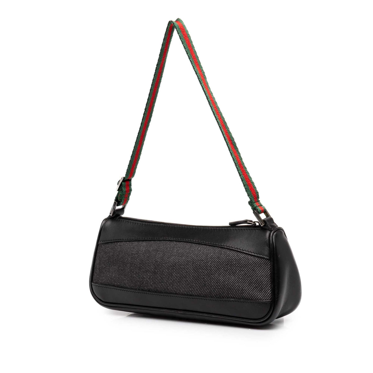 Gucci Denim Web Shoulder Bag