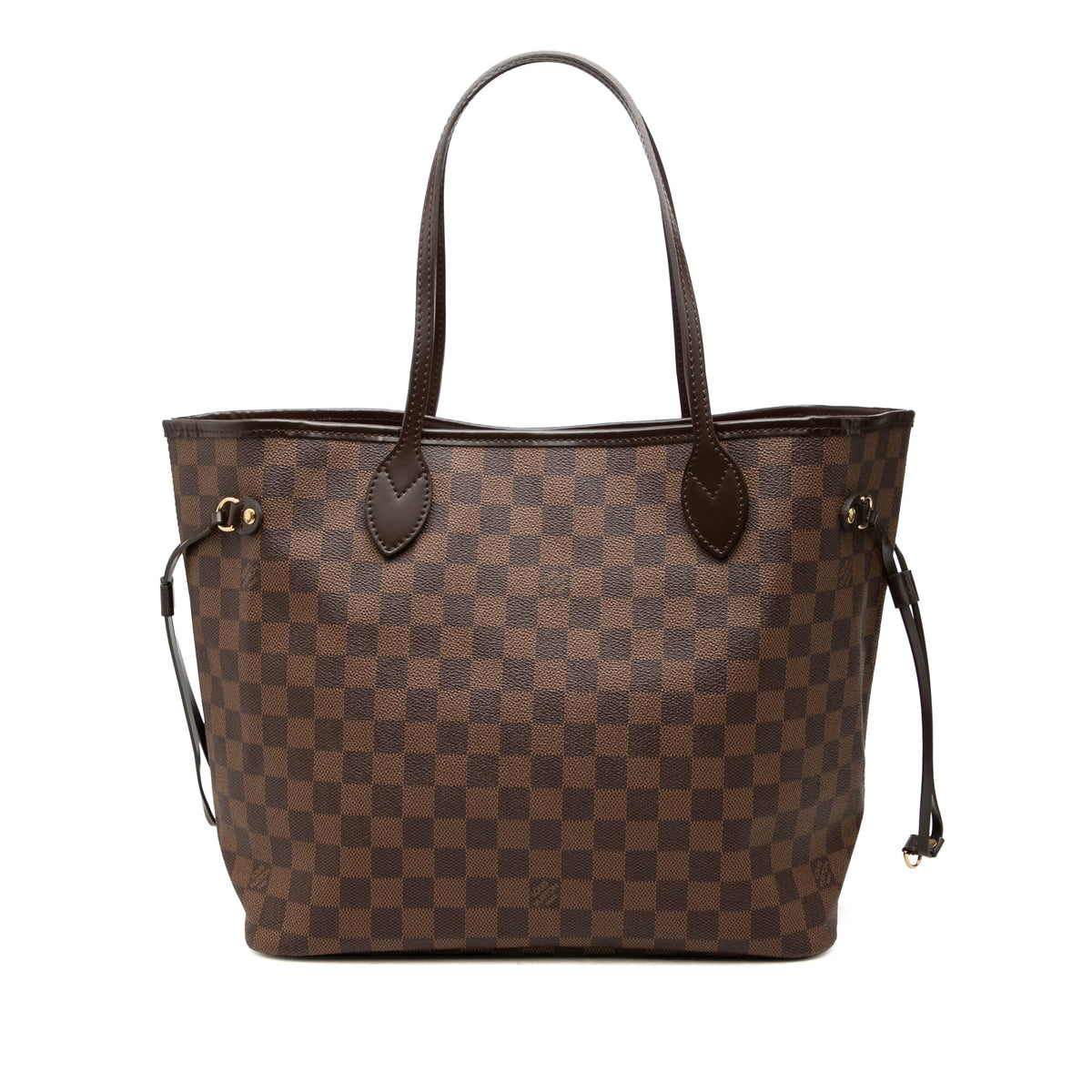 Louis Vuitton Damier Ebene Neverfull MM — Brown
