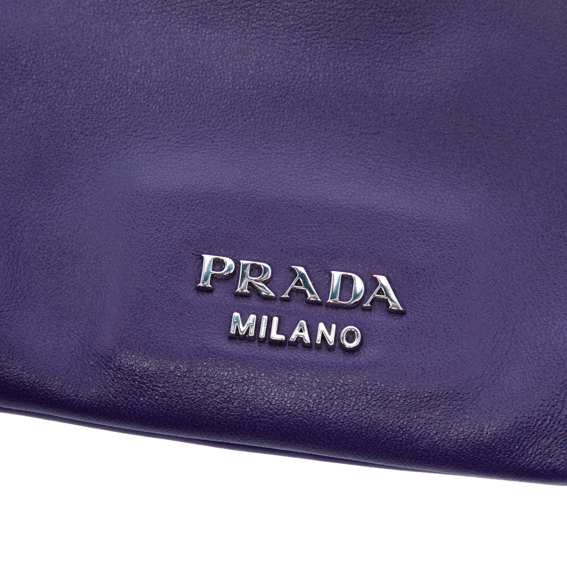 Prada Soft Calf Fold Over Shoulder Bag