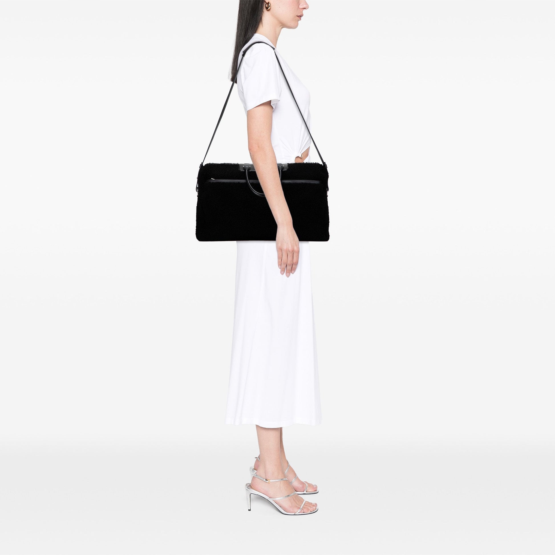 Saint Laurent Shearling Travel Bag