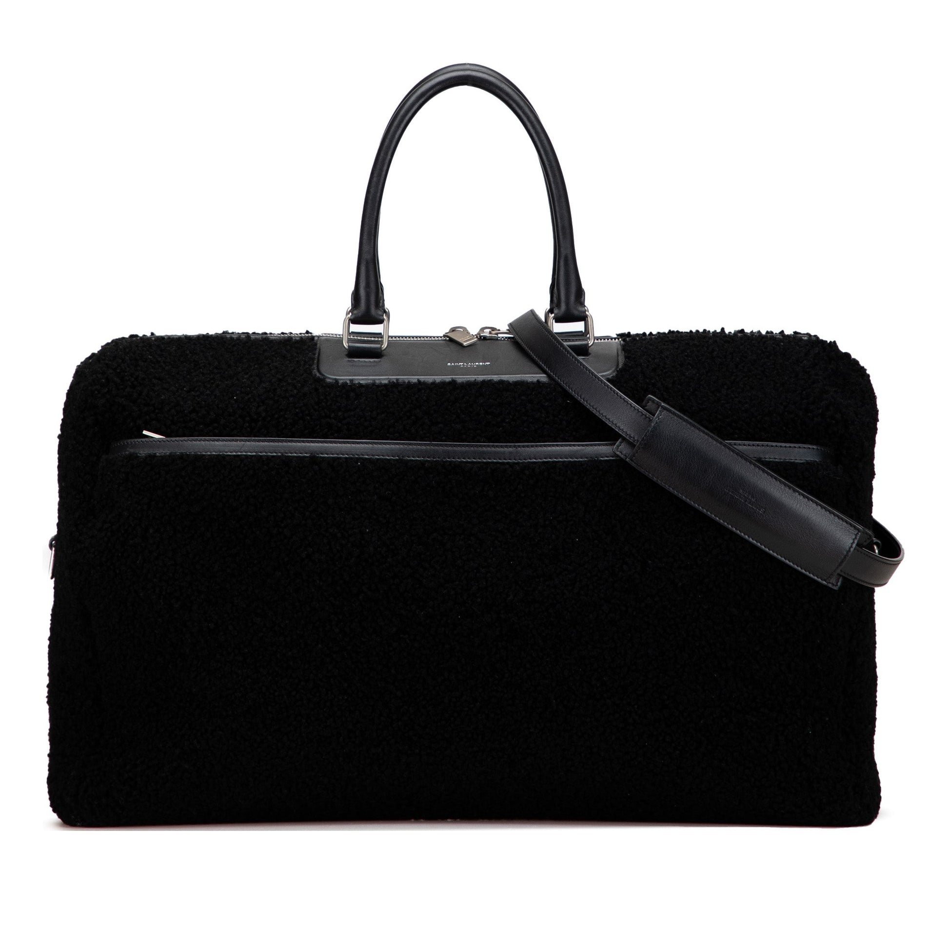 Saint Laurent Shearling Travel Bag