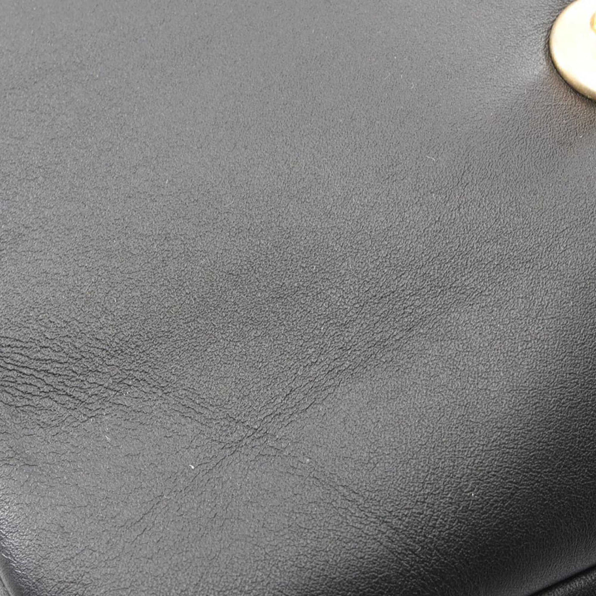 Chanel CC Stitched Calfskin Chain Flap