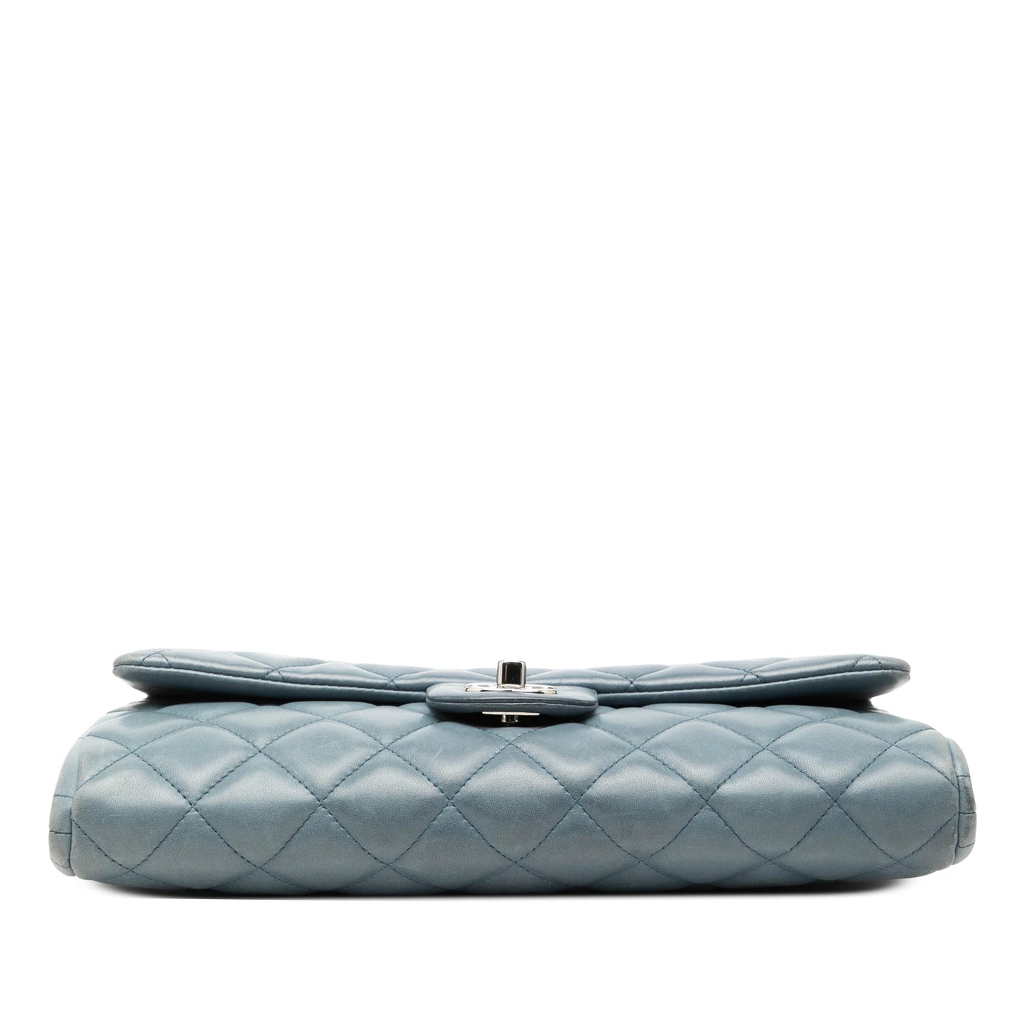 Chanel CC Quilted Lambskin Flap Clutch with Chain